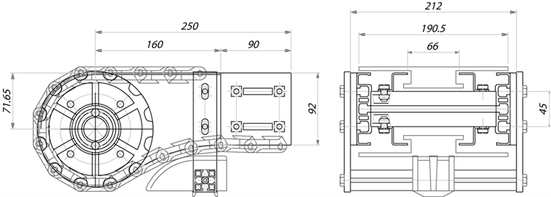 ARU12196 - Testata di rinvio 12 denti per catena 190,5 mm / Componenti per canale 196 mm / Aluflex / Prodotti / Alutec | Profili in alluminio, sistemi di trasporto e automazione industriale - Alutec Group ARU12196 - Testata di rinvio 12 denti per catena 190,5 mm / Componenti per canale 196 mm / Aluflex / Prodotti / Alutec | Profili in alluminio, sistemi di trasporto e automazione industriale - Alutec Group
