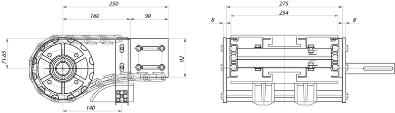 ATS12259 - Testata di traino 12 denti sinistra per catena 254 mm / Componenti per canale 259 mm / Aluflex / Prodotti / Alutec | Profili in alluminio, sistemi di trasporto e automazione industriale - Alutec Group ATS12259 - Testata di traino 12 denti sinistra per catena 254 mm / Componenti per canale 259 mm / Aluflex / Prodotti / Alutec | Profili in alluminio, sistemi di trasporto e automazione industriale - Alutec Group
