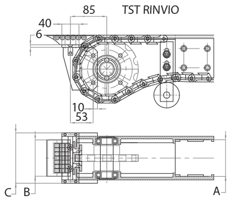 AMT12314TR - Modulo trasferimento per testate rinviate / Accessori di complemento / Aluflex / Prodotti / Alutec | Profili in alluminio, sistemi di trasporto e automazione industriale - Alutec Group AMT12314TR - Modulo trasferimento per testate rinviate / Accessori di complemento / Aluflex / Prodotti / Alutec | Profili in alluminio, sistemi di trasporto e automazione industriale - Alutec Group