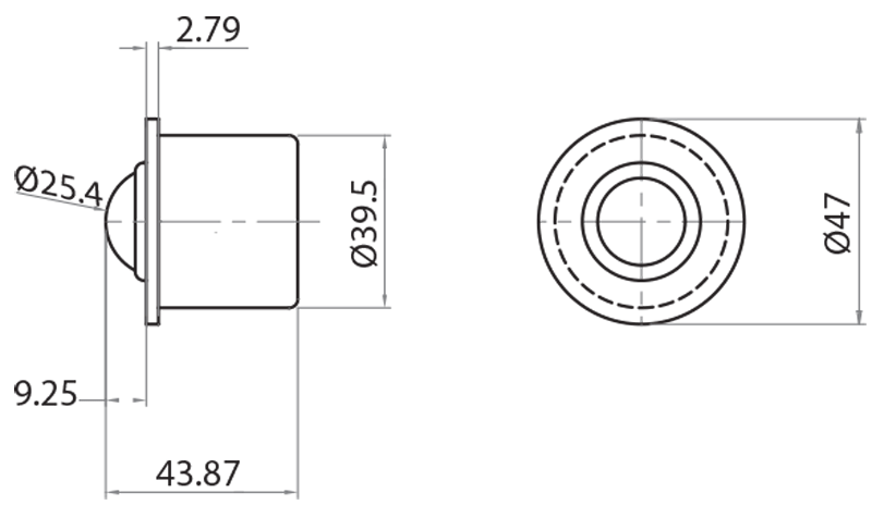 702509 - Sfera a sollevamento pneumatico / Rotelle di scorrimento e sfere / Sistemi lineari di scorrimento / Prodotti / Alutec | Profili in alluminio, sistemi di trasporto e automazione industriale - Alutec Group 702509 - Sfera a sollevamento pneumatico / Rotelle di scorrimento e sfere / Sistemi lineari di scorrimento / Prodotti / Alutec | Profili in alluminio, sistemi di trasporto e automazione industriale - Alutec Group