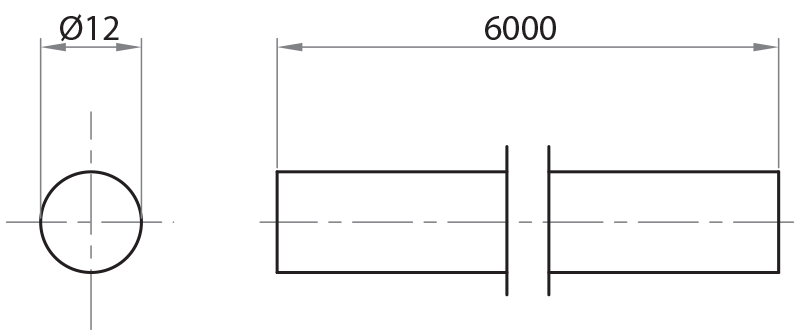 801201 - Guide bars Ø12 mm / Linear guides Ø12 / Linear sliding systems / Products / Alutec | Profili in alluminio, sistemi di trasporto e automazione industriale - Alutec Group 801201 - Guide bars Ø12 mm / Linear guides Ø12 / Linear sliding systems / Products / Alutec | Profili in alluminio, sistemi di trasporto e automazione industriale - Alutec Group