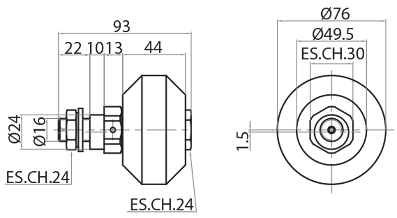 820575 - Ruota sagomata Ø76 eccentrica / Movim. su profili 60x180 e 60x130 / Sistemi lineari di scorrimento / Prodotti / Alutec | Profili in alluminio, sistemi di trasporto e automazione industriale - Alutec Group 820575 - Ruota sagomata Ø76 eccentrica / Movim. su profili 60x180 e 60x130 / Sistemi lineari di scorrimento / Prodotti / Alutec | Profili in alluminio, sistemi di trasporto e automazione industriale - Alutec Group