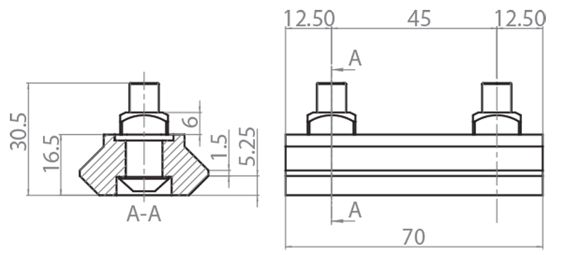 703507 - Pattino per scorrimento per profilo 102243 / Guide, pattini e rotelle / Sistemi lineari di scorrimento / Prodotti / Alutec | Profili in alluminio, sistemi di trasporto e automazione industriale - Alutec Group 703507 - Pattino per scorrimento per profilo 102243 / Guide, pattini e rotelle / Sistemi lineari di scorrimento / Prodotti / Alutec | Profili in alluminio, sistemi di trasporto e automazione industriale - Alutec Group