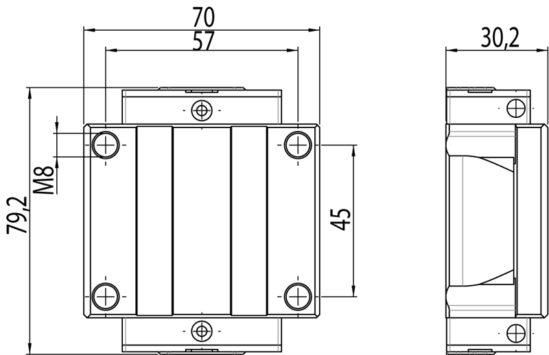 C4272570S - Pattino flangiato serie 25 / Guide, pattini e rotelle / Sistemi lineari di scorrimento / Prodotti / Alutec | Profili in alluminio, sistemi di trasporto e automazione industriale - Alutec Group C4272570S - Pattino flangiato serie 25 / Guide, pattini e rotelle / Sistemi lineari di scorrimento / Prodotti / Alutec | Profili in alluminio, sistemi di trasporto e automazione industriale - Alutec Group