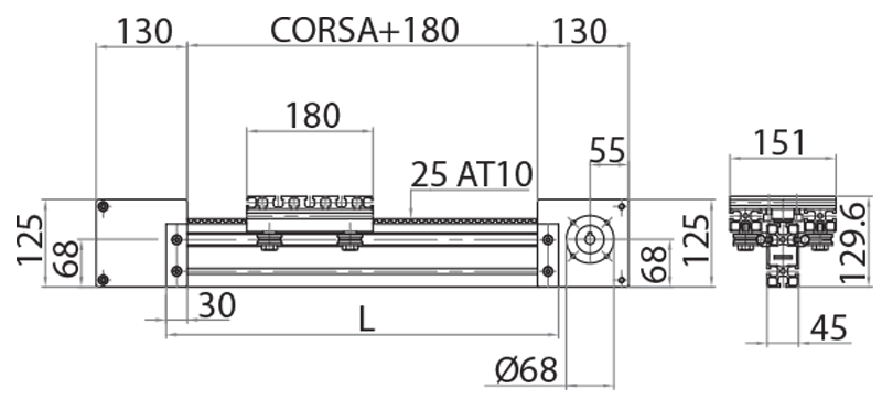 810025 - Unità lineare motorizzabile cinghia 25AT / Unità lineari motorizzabili / Sistemi lineari di scorrimento / Prodotti / Alutec | Profili in alluminio, sistemi di trasporto e automazione industriale - Alutec Group 810025 - Unità lineare motorizzabile cinghia 25AT / Unità lineari motorizzabili / Sistemi lineari di scorrimento / Prodotti / Alutec | Profili in alluminio, sistemi di trasporto e automazione industriale - Alutec Group