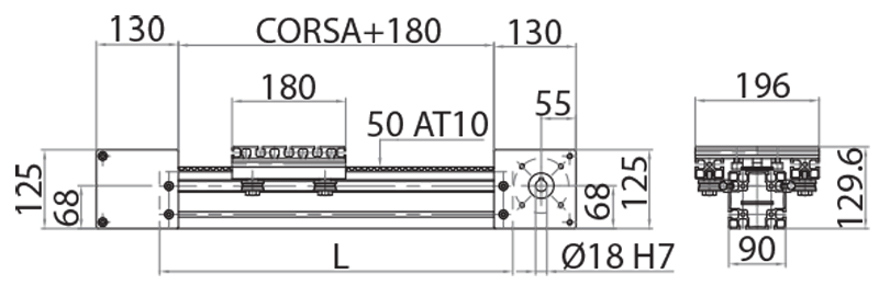 810050 - Motorisierte Lineareinheit 50AT Band / Motorisierbare Lineareinheiten / Lineare Laufsysteme / Produkte / Alutec | Profili in alluminio, sistemi di trasporto e automazione industriale - Alutec Group 810050 - Motorisierte Lineareinheit 50AT Band / Motorisierbare Lineareinheiten / Lineare Laufsysteme / Produkte / Alutec | Profili in alluminio, sistemi di trasporto e automazione industriale - Alutec Group