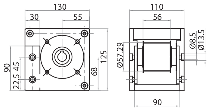 804550 - Drive unit for 810050 and 810050P / Motorized linear units / Linear sliding systems / Products / Alutec | Profili in alluminio, sistemi di trasporto e automazione industriale - Alutec Group 804550 - Drive unit for 810050 and 810050P / Motorized linear units / Linear sliding systems / Products / Alutec | Profili in alluminio, sistemi di trasporto e automazione industriale - Alutec Group