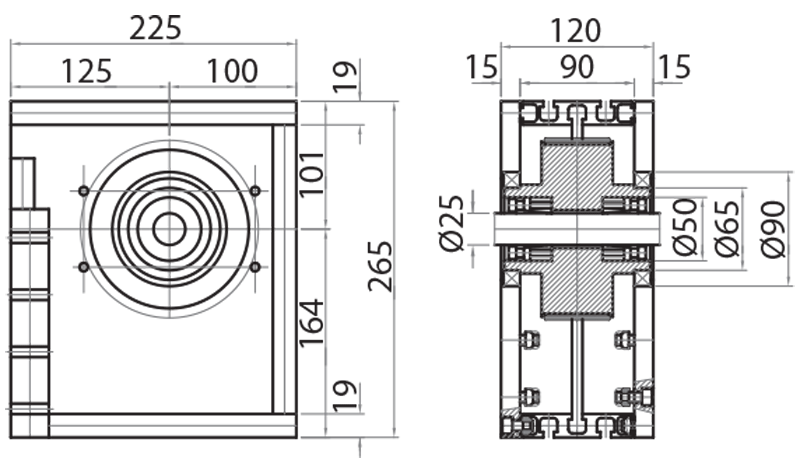 809050 - Antriebseinheit für 819094P / Motorisierbare Lineareinheiten / Lineare Laufsysteme / Produkte / Alutec | Profili in alluminio, sistemi di trasporto e automazione industriale - Alutec Group 809050 - Antriebseinheit für 819094P / Motorisierbare Lineareinheiten / Lineare Laufsysteme / Produkte / Alutec | Profili in alluminio, sistemi di trasporto e automazione industriale - Alutec Group