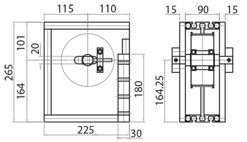809051 - Testata di rinvio per 819094P / Unità lineari motorizzabili / Sistemi lineari di scorrimento / Prodotti / Alutec | Profili in alluminio, sistemi di trasporto e automazione industriale - Alutec Group 809051 - Testata di rinvio per 819094P / Unità lineari motorizzabili / Sistemi lineari di scorrimento / Prodotti / Alutec | Profili in alluminio, sistemi di trasporto e automazione industriale - Alutec Group