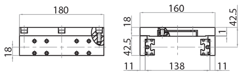 801890P - Carrello di scorrimento con pattini per guida 801290P / Unità lineari motorizzabili / Sistemi lineari di scorrimento / Prodotti / Alutec | Profili in alluminio, sistemi di trasporto e automazione industriale - Alutec Group 801890P - Carrello di scorrimento con pattini per guida 801290P / Unità lineari motorizzabili / Sistemi lineari di scorrimento / Prodotti / Alutec | Profili in alluminio, sistemi di trasporto e automazione industriale - Alutec Group