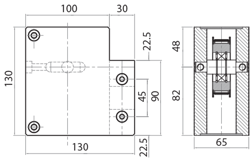 804590 - Testata di rinvio per 810001 / Unità lineari motorizzabili z20 / Sistemi lineari di scorrimento / Prodotti / Alutec | Profili in alluminio, sistemi di trasporto e automazione industriale - Alutec Group 804590 - Testata di rinvio per 810001 / Unità lineari motorizzabili z20 / Sistemi lineari di scorrimento / Prodotti / Alutec | Profili in alluminio, sistemi di trasporto e automazione industriale - Alutec Group