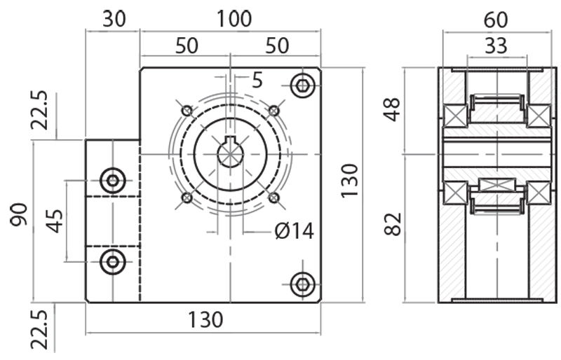 804593/14 - Testata di motorizzazione per 810002 / Unità lineari motorizzabili z20 / Sistemi lineari di scorrimento / Prodotti / Alutec | Profili in alluminio, sistemi di trasporto e automazione industriale - Alutec Group 804593/14 - Testata di motorizzazione per 810002 / Unità lineari motorizzabili z20 / Sistemi lineari di scorrimento / Prodotti / Alutec | Profili in alluminio, sistemi di trasporto e automazione industriale - Alutec Group