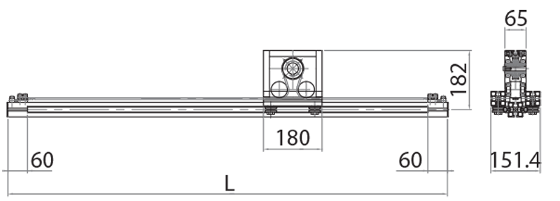 M08216 - Schlitten angetriebene Lineareinheit 16AT Riemen / Lineareinheiten mit Zwischensteuerung / Lineare Laufsysteme / Produkte / Alutec | Profili in alluminio, sistemi di trasporto e automazione industriale - Alutec Group M08216 - Schlitten angetriebene Lineareinheit 16AT Riemen / Lineareinheiten mit Zwischensteuerung / Lineare Laufsysteme / Produkte / Alutec | Profili in alluminio, sistemi di trasporto e automazione industriale - Alutec Group