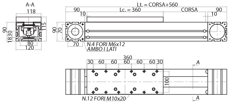 ML30HPC - Azionamenti a cinghia in poliuretano con inserti in acciaio / Unità lineari protette a cinghia e a vite / Sistemi lineari di scorrimento / Prodotti / Alutec | Profili in alluminio, sistemi di trasporto e automazione industriale - Alutec Group ML30HPC - Azionamenti a cinghia in poliuretano con inserti in acciaio / Unità lineari protette a cinghia e a vite / Sistemi lineari di scorrimento / Prodotti / Alutec | Profili in alluminio, sistemi di trasporto e automazione industriale - Alutec Group