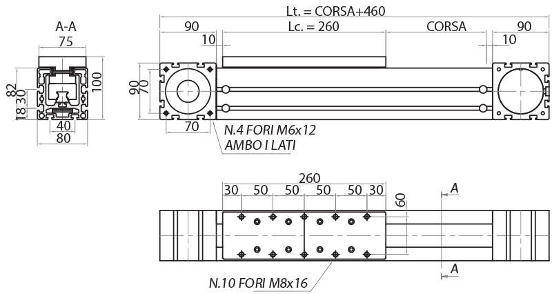 ML30HPC - Drives with polyurethane belt with steel inserts / Protected belt drive and screw drive linear units / Linear sliding systems / Products / Alutec | Profili in alluminio, sistemi di trasporto e automazione industriale - Alutec Group ML30HPC - Drives with polyurethane belt with steel inserts / Protected belt drive and screw drive linear units / Linear sliding systems / Products / Alutec | Profili in alluminio, sistemi di trasporto e automazione industriale - Alutec Group