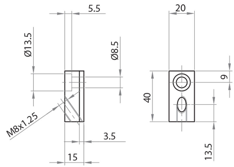 904511 - Tensioner block / Motorized conveyor with rollers Ø50 / Conveyor belts / Products / Alutec | Profili in alluminio, sistemi di trasporto e automazione industriale - Alutec Group 904511 - Tensioner block / Motorized conveyor with rollers Ø50 / Conveyor belts / Products / Alutec | Profili in alluminio, sistemi di trasporto e automazione industriale - Alutec Group
