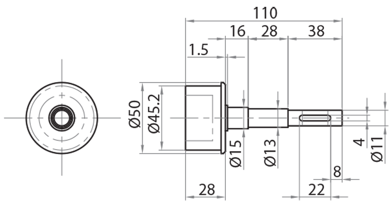 904507 - Direct drive roller holder (Minimotor reducer) / Motorized conveyor with rollers Ø50 / Conveyor belts / Products / Alutec | Profili in alluminio, sistemi di trasporto e automazione industriale - Alutec Group 904507 - Direct drive roller holder (Minimotor reducer) / Motorized conveyor with rollers Ø50 / Conveyor belts / Products / Alutec | Profili in alluminio, sistemi di trasporto e automazione industriale - Alutec Group