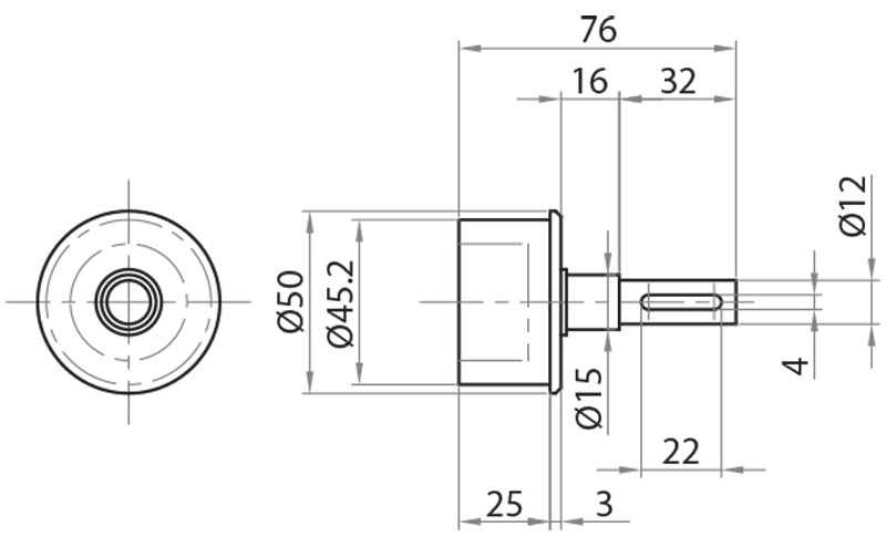 904508 - Tappo portarullo per traino rinviato / Trasporto motorizzato con rulli Ø50 / Nastri di trasporto / Prodotti / Alutec | Profili in alluminio, sistemi di trasporto e automazione industriale - Alutec Group 904508 - Tappo portarullo per traino rinviato / Trasporto motorizzato con rulli Ø50 / Nastri di trasporto / Prodotti / Alutec | Profili in alluminio, sistemi di trasporto e automazione industriale - Alutec Group