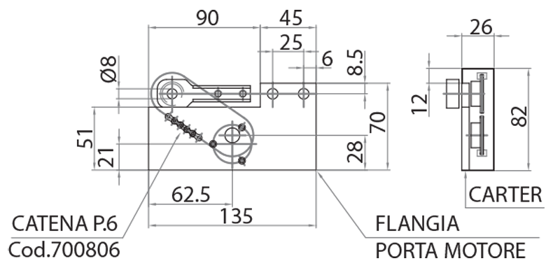 901802 - Testata di motorizzazione / Trasporto motorizzato con rulli Ø20 / Nastri di trasporto / Prodotti / Alutec | Profili in alluminio, sistemi di trasporto e automazione industriale - Alutec Group 901802 - Testata di motorizzazione / Trasporto motorizzato con rulli Ø20 / Nastri di trasporto / Prodotti / Alutec | Profili in alluminio, sistemi di trasporto e automazione industriale - Alutec Group