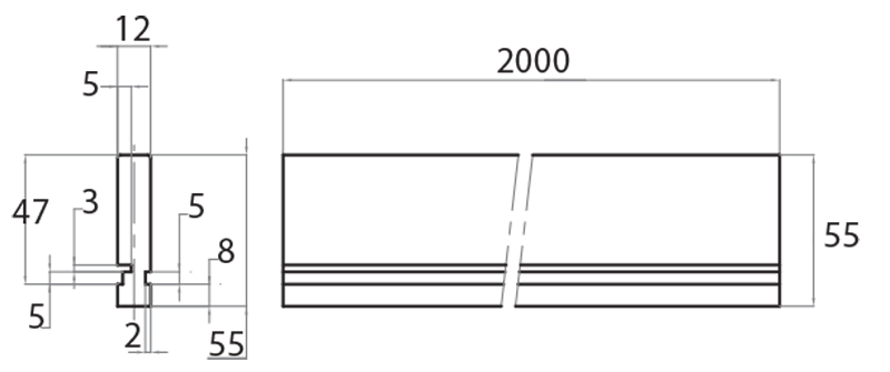 904540 - Multi-functional profile with fixed guide h=40 mm / Accessories for conveyor belts / Conveyor belts / Products / Alutec | Profili in alluminio, sistemi di trasporto e automazione industriale - Alutec Group 904540 - Multi-functional profile with fixed guide h=40 mm / Accessories for conveyor belts / Conveyor belts / Products / Alutec | Profili in alluminio, sistemi di trasporto e automazione industriale - Alutec Group