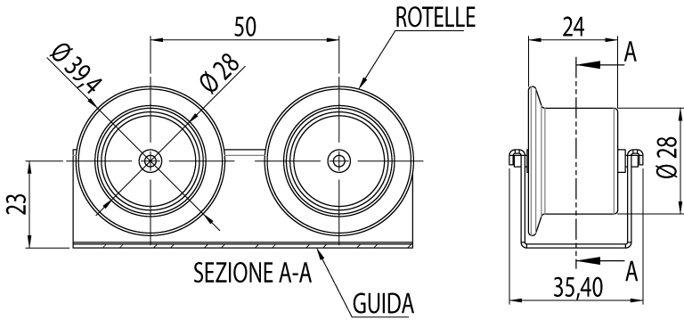 700470 - Roller conveyor with flange / Sliding tracks / Workstations and assembly lines / Products / Alutec | Profili in alluminio, sistemi di trasporto e automazione industriale - Alutec Group 700470 - Roller conveyor with flange / Sliding tracks / Workstations and assembly lines / Products / Alutec | Profili in alluminio, sistemi di trasporto e automazione industriale - Alutec Group