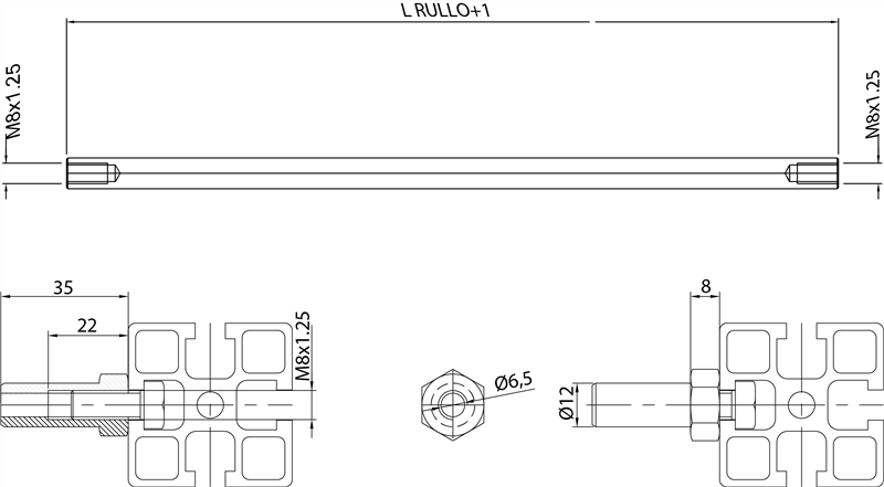 700251P - Perno in acciaio zincato / Componentistica per rulliere / Trasporto ad accumulo / Prodotti / Alutec | Profili in alluminio, sistemi di trasporto e automazione industriale - Alutec Group 700251P - Perno in acciaio zincato / Componentistica per rulliere / Trasporto ad accumulo / Prodotti / Alutec | Profili in alluminio, sistemi di trasporto e automazione industriale - Alutec Group