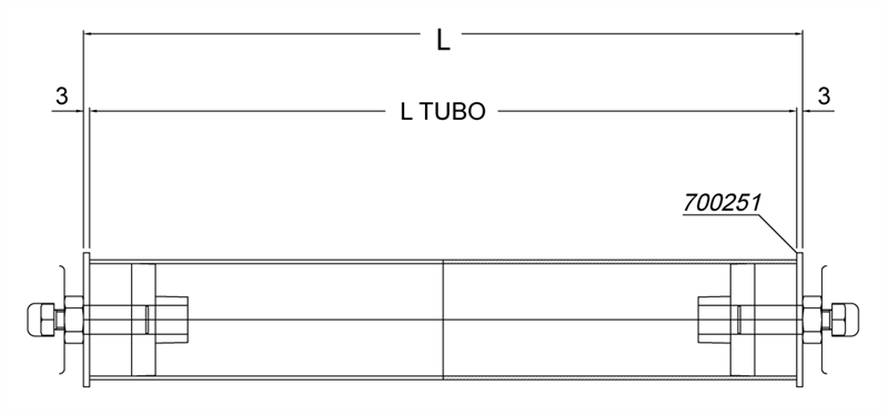 905600-L - Leerlaufwalze mit Leerlaufkappen 700251 / Bauteile für Rollenförderer / Stauförderer / Produkte / Alutec | Profili in alluminio, sistemi di trasporto e automazione industriale - Alutec Group 905600-L - Leerlaufwalze mit Leerlaufkappen 700251 / Bauteile für Rollenförderer / Stauförderer / Produkte / Alutec | Profili in alluminio, sistemi di trasporto e automazione industriale - Alutec Group