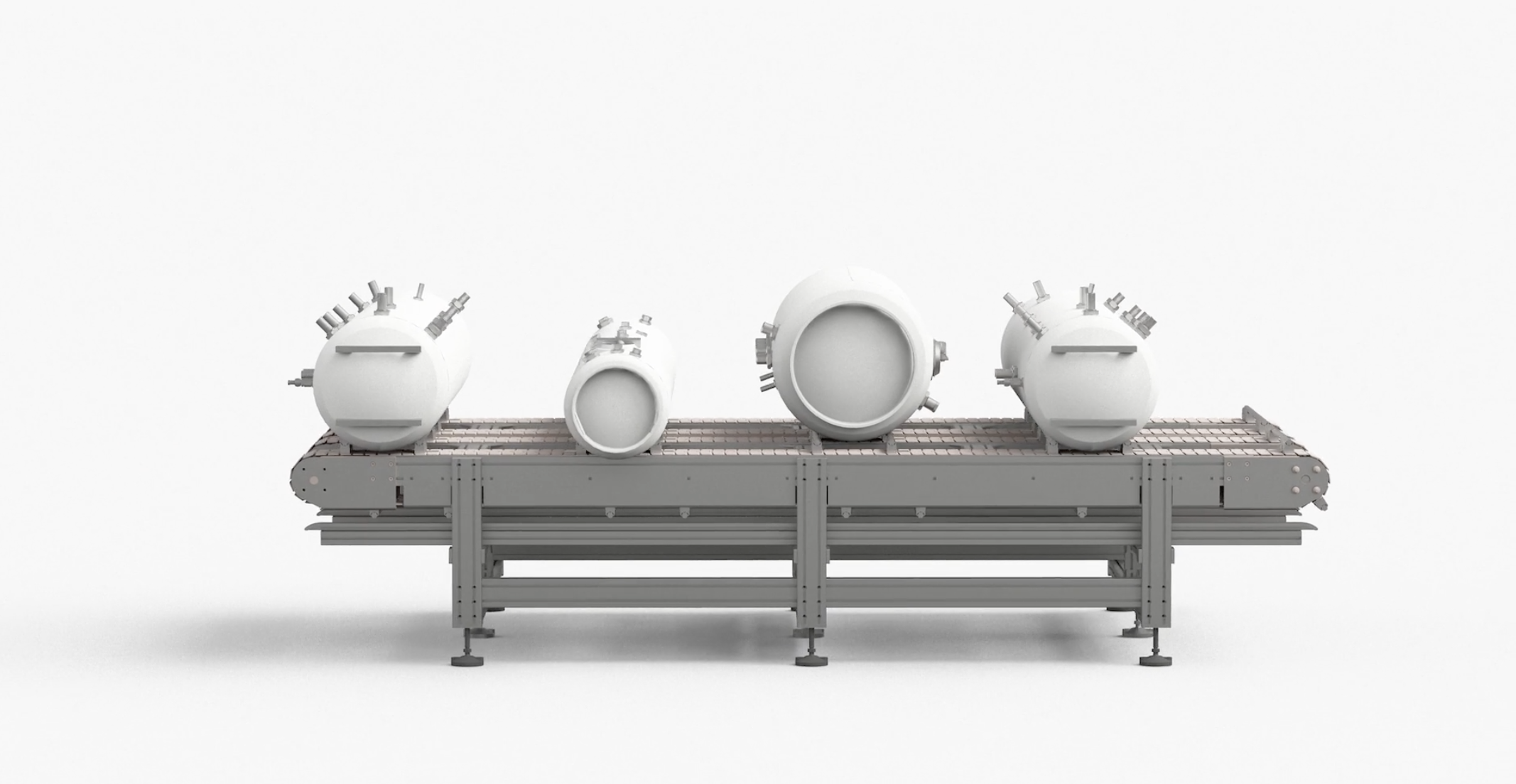 Alutec Project of a table-top accumulation conveyor line for water heaters and boilers