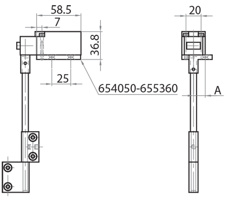 700009K - Only switch / Completion accessories / Accessories for structures and protections / Products / Alutec | Profili in alluminio, sistemi di trasporto e automazione industriale - Alutec Group 700009K - Only switch / Completion accessories / Accessories for structures and protections / Products / Alutec | Profili in alluminio, sistemi di trasporto e automazione industriale - Alutec Group